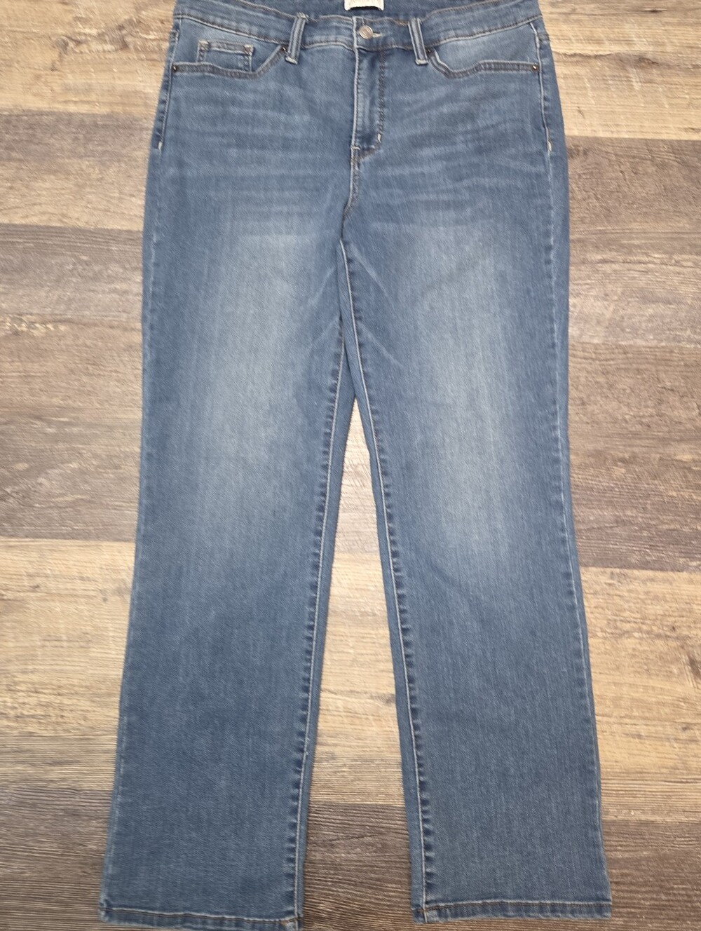 Crown & Ivy Mid Rise Straight Leg Jeans - Picture 4 of 11